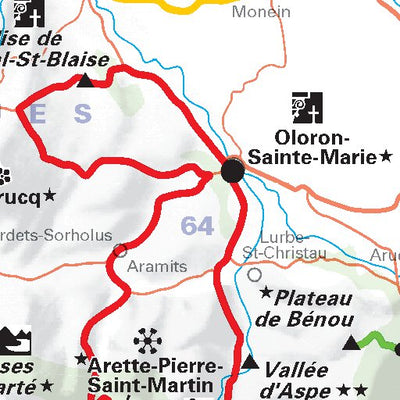 Hautes-Pyrénées, Pyrénées Atlantiques - Propositions D'itinéraires Verso Preview 2