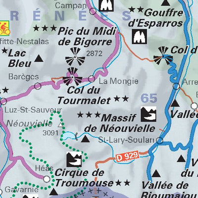 Hautes-Pyrénées, Pyrénées Atlantiques - Propositions D'itinéraires Verso Preview 3