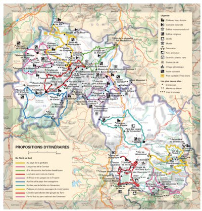 Cantal, Lozère - Propositions D'itinéraires Verso Preview 1