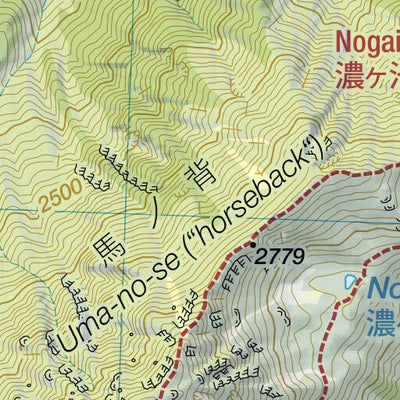 Kiso-Komagatake 木曽駒ヶ岳 Hiking Map (Chubu, Japan) 1:25,000 Preview 2