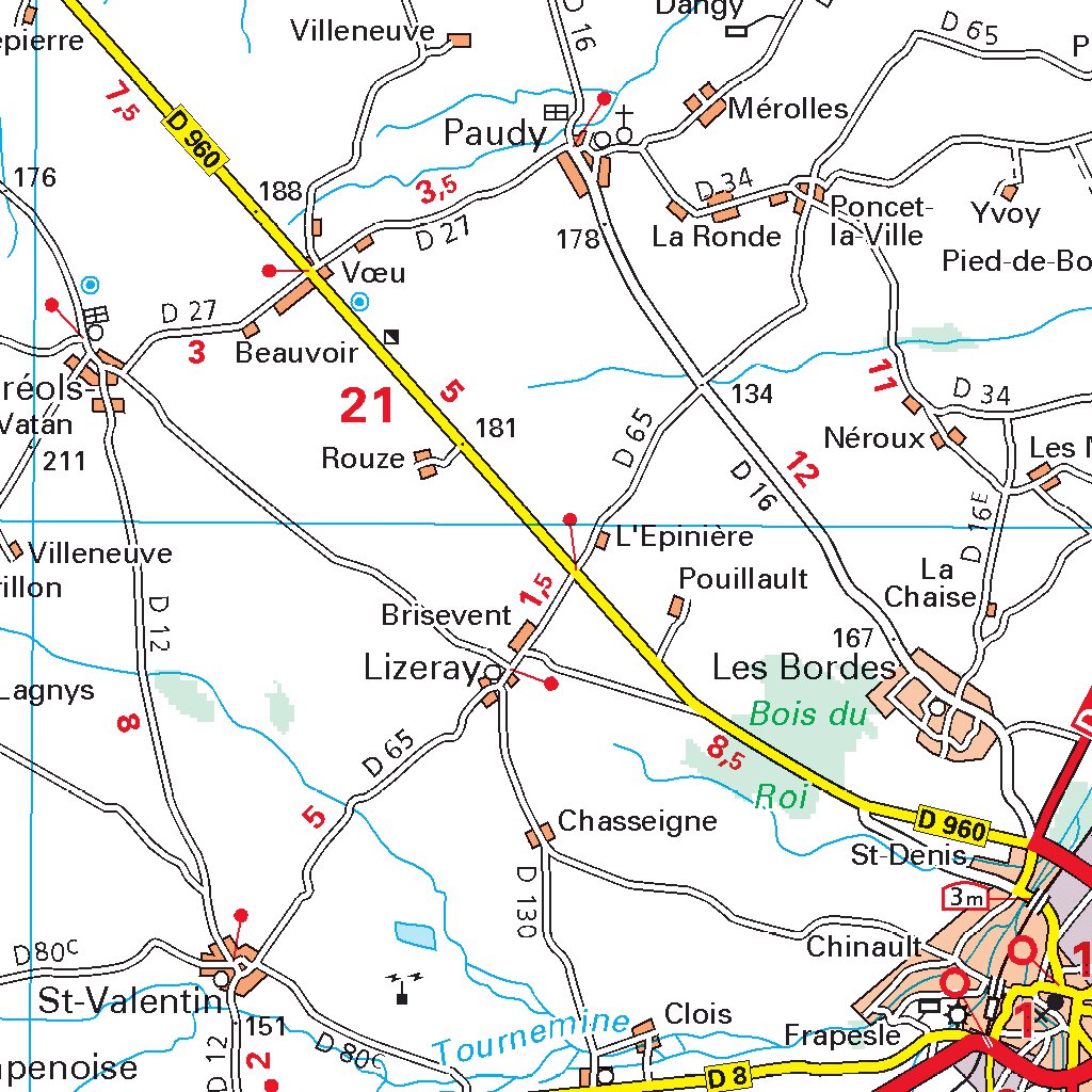 Cher, Indre Map by Michelin | Avenza Maps