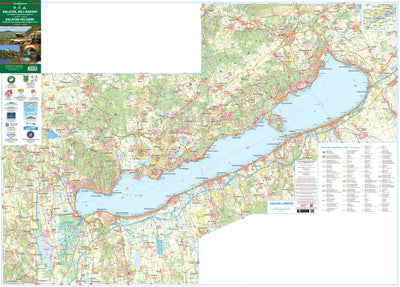 Balaton bicklis- és turistatérkép, Tourist & Biking Map, Preview 1