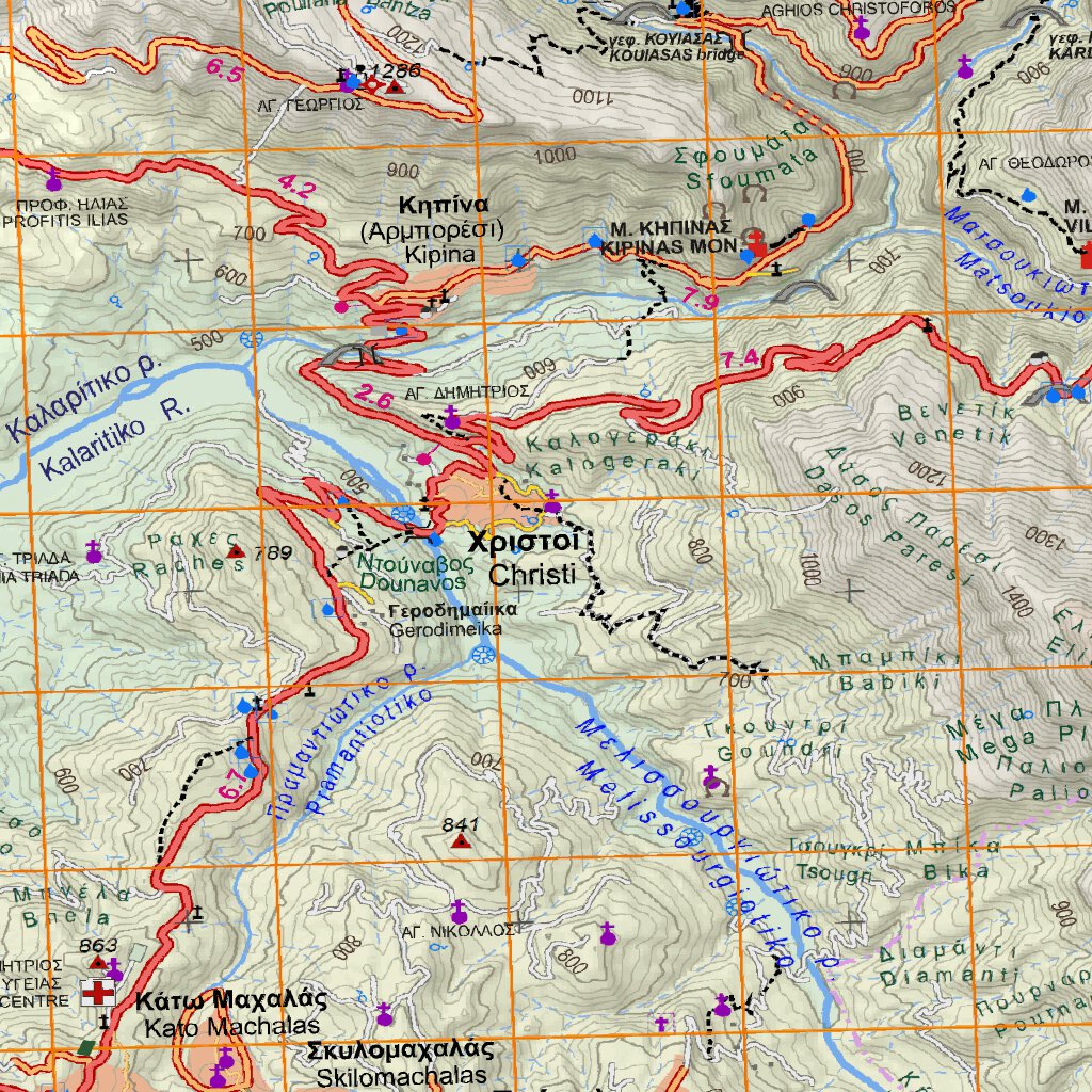 Tzoumerka, Kakarditsa, Peristeri, Pindus Map by Anavasi editions ...