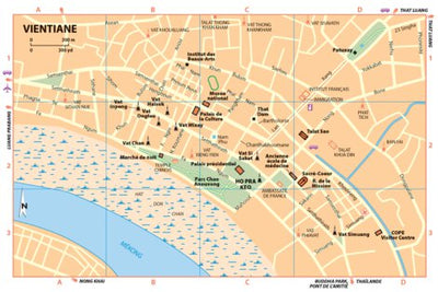 Vietnam Laos Cambodge / Vietnam Laos Cambodia Inset Vientiane Preview 1