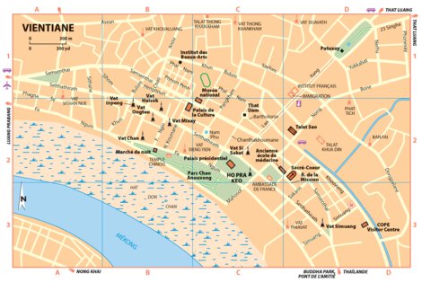 Vietnam Laos Cambodge / Vietnam Laos Cambodia Inset Vientiane Preview 1