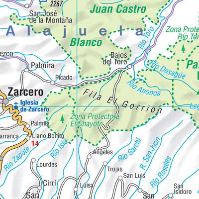 Costa Rica Inset Region Centrale Preview 2