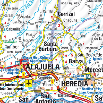 Costa Rica Inset Region Centrale Preview 3