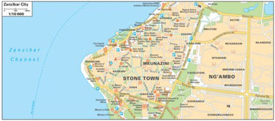 Tanzanie-Zanzibar / Tanzania-Zanzibar Inset Zanzibar City Preview 1