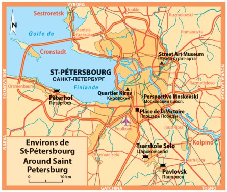 Russie Occidentale Inset St. Petersburg et Environs Preview 1