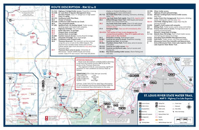 St. Louis River State Water Trail - Map 3 Highway 2 to Lake Superior Preview 1