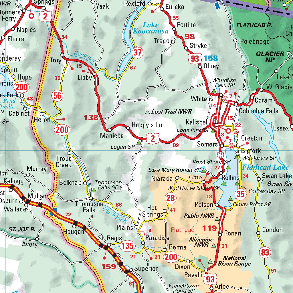 Western Usa, Western Canada Map by Michelin | Avenza Maps