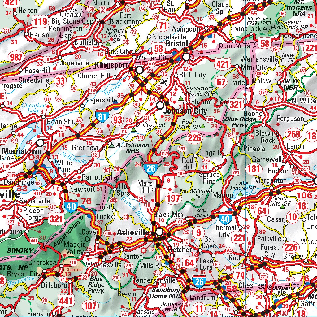 Southeastern Usa Map by Michelin | Avenza Maps