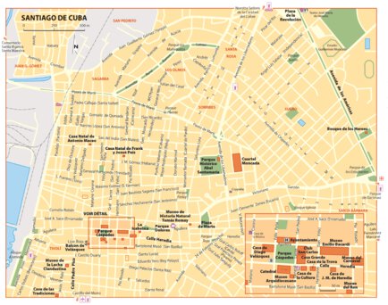 Cuba routière et touristique Inset Santiago Preview 1