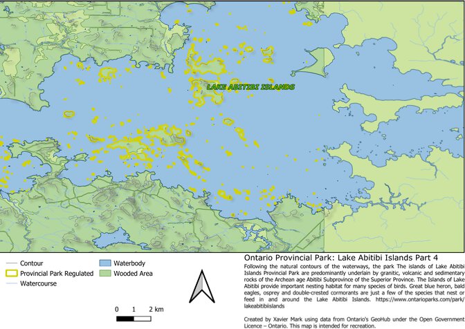 Ontario Nature Reserve: Lake Abitibi Islands Part 4 Map by Xavier Maps ...