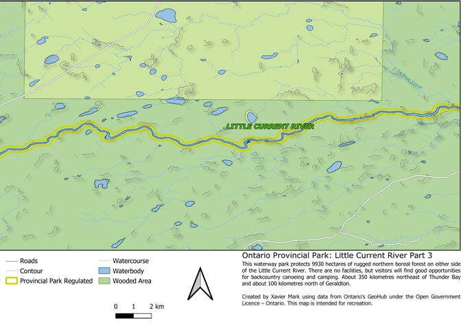 Ontario Nature Reserve: Little Current River Part 3 Map by Xavier Maps ...