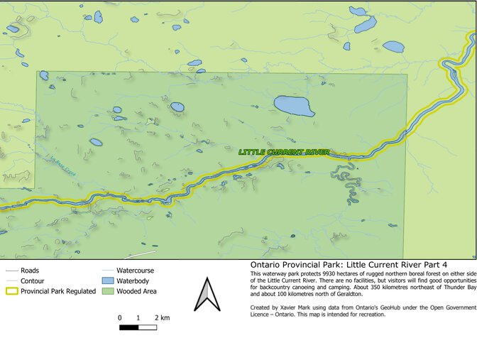 Ontario Nature Reserve: Little Current River Part 4 Map by Xavier Maps ...