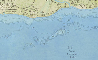 Big Saint Germain and Lake Content, Vilas County, Wisconsin Preview 2