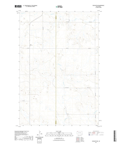 Cow Butte SW, SD (2021, 24000-Scale) Preview 1