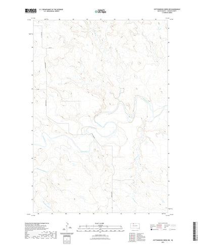 Cottonwood Creek NW, SD (2021, 24000-Scale) Preview 1