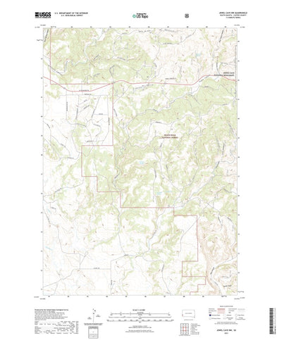 Jewel Cave NW, SD (2021, 24000-Scale) Preview 1
