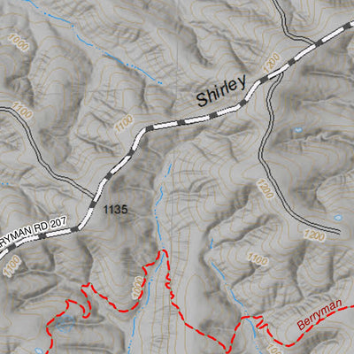 Mark Twain National Forest - Berryman Trail Map Preview 3