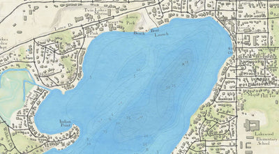 Lake Elizabeth and Lake Mary (Lake Marie), Kenosha County, Wisconsin Preview 2