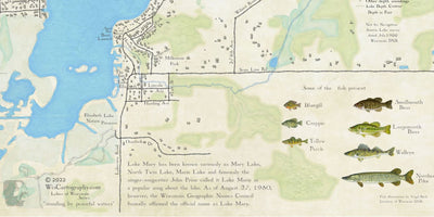 Lake Elizabeth and Lake Mary (Lake Marie), Kenosha County, Wisconsin Preview 1