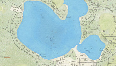 Crooked Lake, Gilkey Lake, and Bass Lake, Oconto County Wisconsin Preview 2