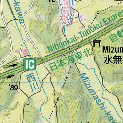 Fujikura-yama 藤倉山 Hiking Map (Tohoku, Japan) 1:25,000 Preview 2