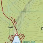 Shimagare-yama 縞枯山 Chausu-yama 茶臼山 Hiking Map (Chubu, Japan) 1:25,000 Preview 2