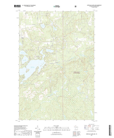 Upper Eau Claire Lake, WI (2022, 24000-Scale) Preview 1