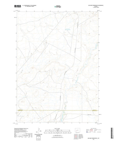 Big Sandy Reservoir SE, WY (2021, 24000-Scale) Preview 1