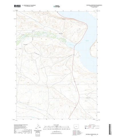 Fontenelle Reservoir SW, WY (2021, 24000-Scale) Preview 1
