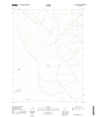 Lost Creek Butte SW, WY (2021, 24000-Scale) Preview 1