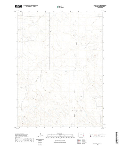 Spoon Butte NW, WY (2021, 24000-Scale) Preview 1