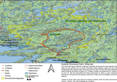 Ontario Provincial Parks and Nature Reserves: Wilderness Map Bundle Preview 1