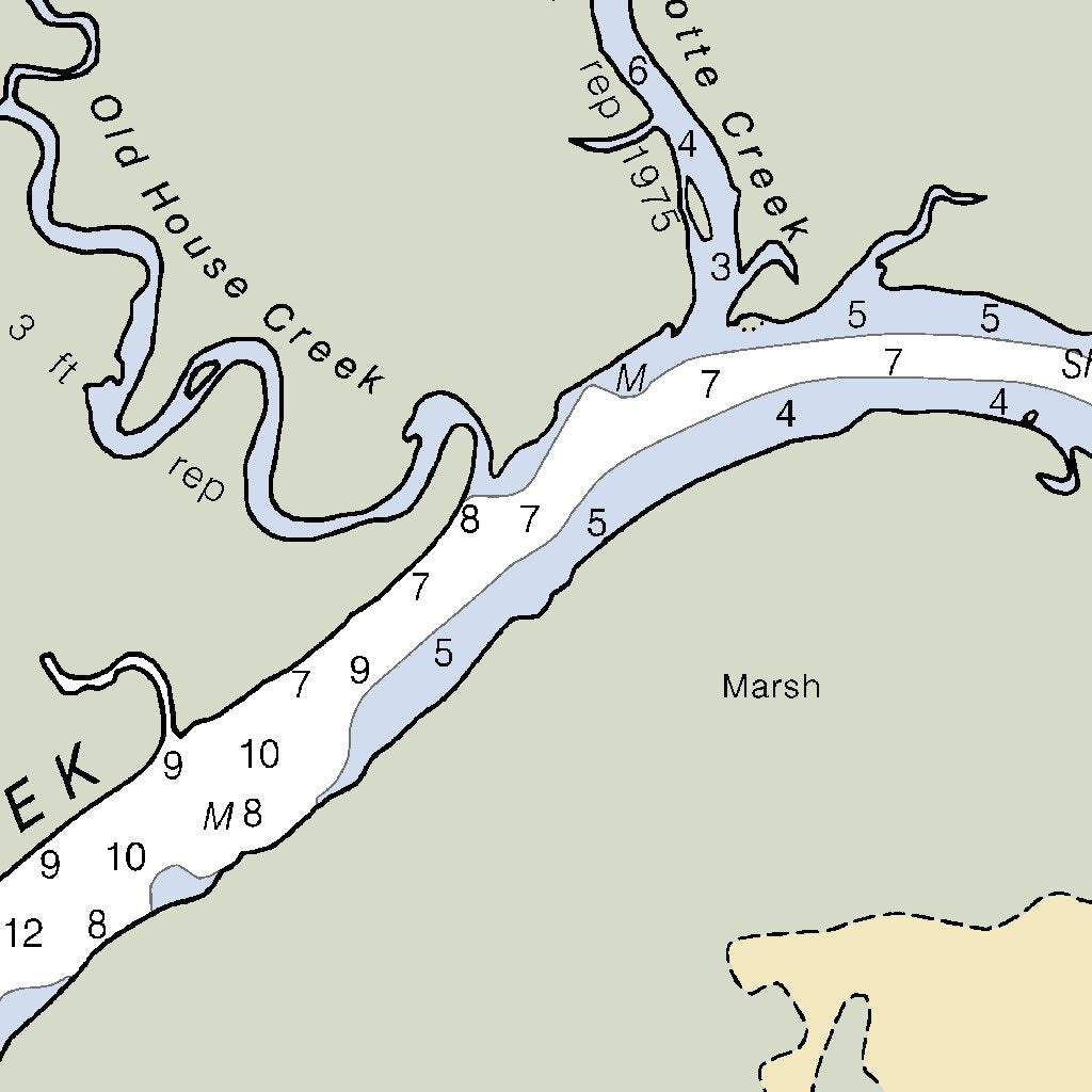 Wando River Upper Part Map by National Oceanographic & Atmospheric ...