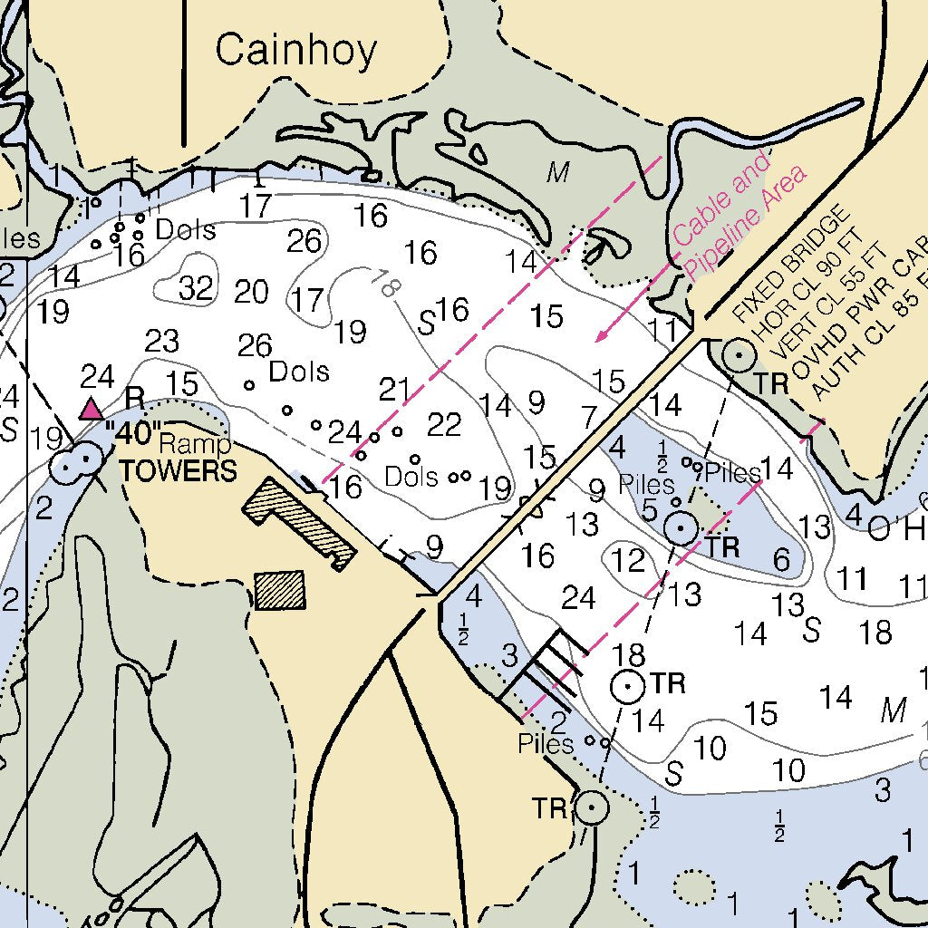 Wando River Upper Part Map by National Oceanographic & Atmospheric ...
