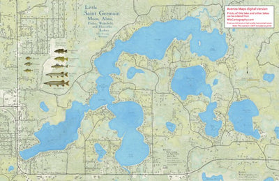Little Saint Germain, Moon, Alma, and Finley Lakes in Vilas County Wisconsin Preview 1