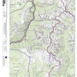 Needle Mountains, Colorado 15 Minute Topographic Map - Game Management Units Preview 1