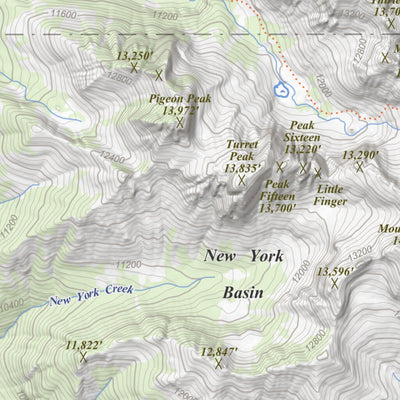 Needle Mountains, Colorado 15 Minute Topographic Map - Game Management Units Preview 2