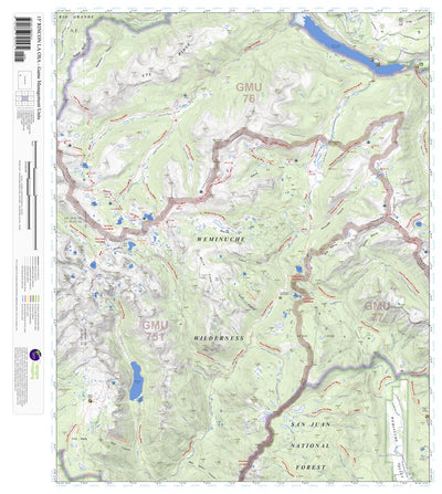 Rincon La Osa, Colorado 15 Minute Topographic Map - Game Management Units Preview 1