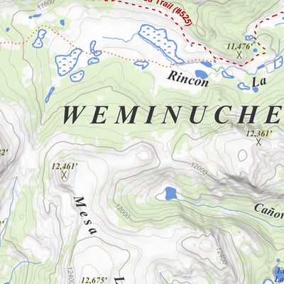 Rincon La Osa, Colorado 15 Minute Topographic Map - Game Management Units Preview 2