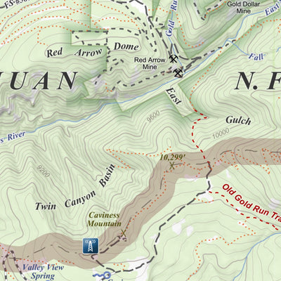 Lavender Peak, Colorado 15 Minute Topographic Map - Game Management Units Preview 2