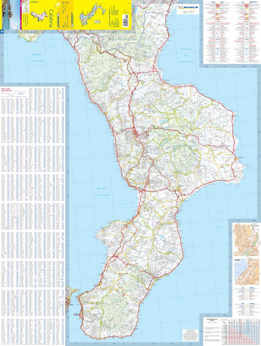 Calabria Map by Michelin | Avenza Maps