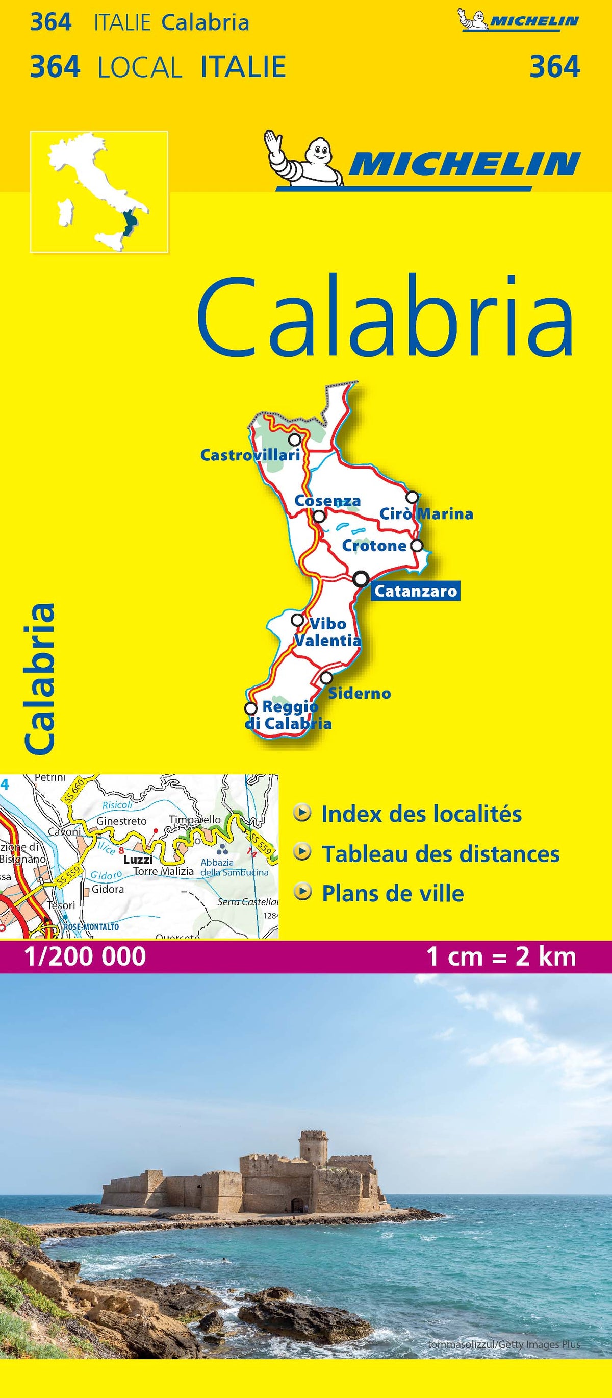 Calabrea Map Calabria Map by Michelin | Avenza Maps