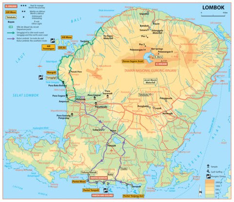 Bali-Lombok - Lombok Routes Preview 1