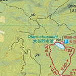 Kumanonaga-mine 熊野長峰 Hiking Map (Tohoku, Japan) 1:25,000 Preview 2