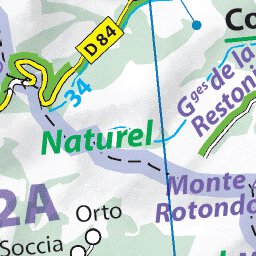 Cr Nat 710 France Détaillée 1/800 000 Inset Corse Preview 2