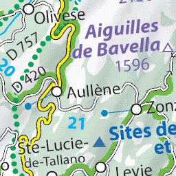 Cr Nat 710 France Détaillée 1/800 000 Inset Corse Preview 3